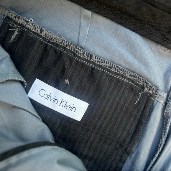 Calvin Klein Men’s Gray Stretch Chino Pants 34x34 Slim Straight Fit - Picture 6 of 9